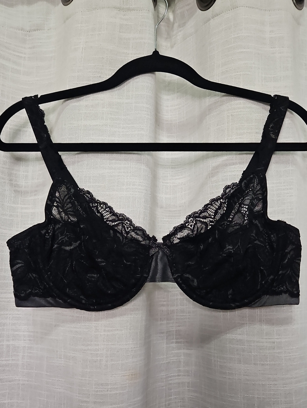 Bali Black Lace Underwire Bra